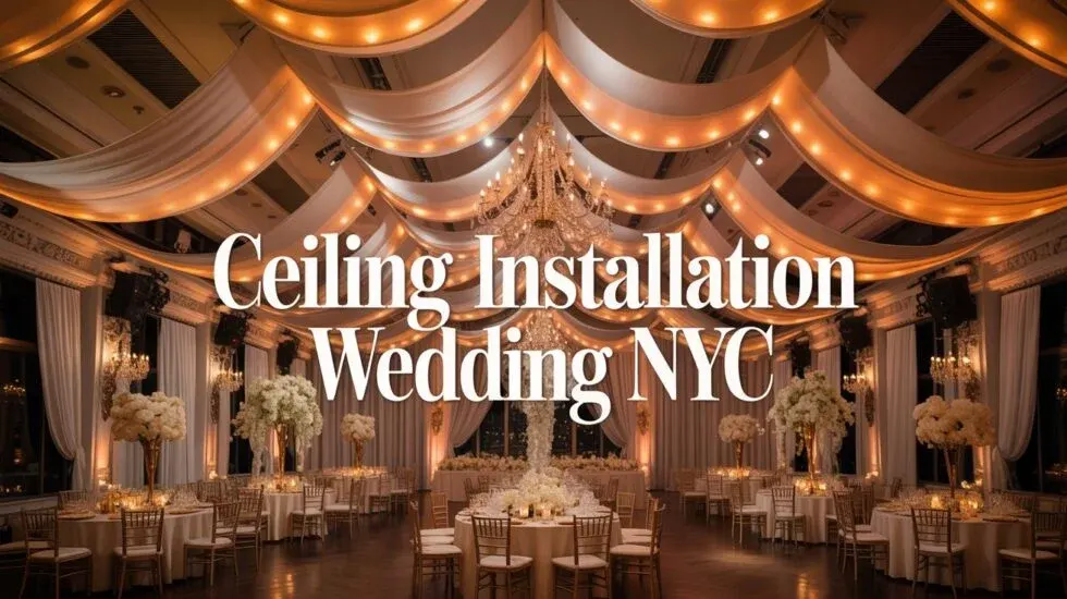 Ceiling Installation Wedding NYC: The 2026 Draping Trends Defining Luxury Venues