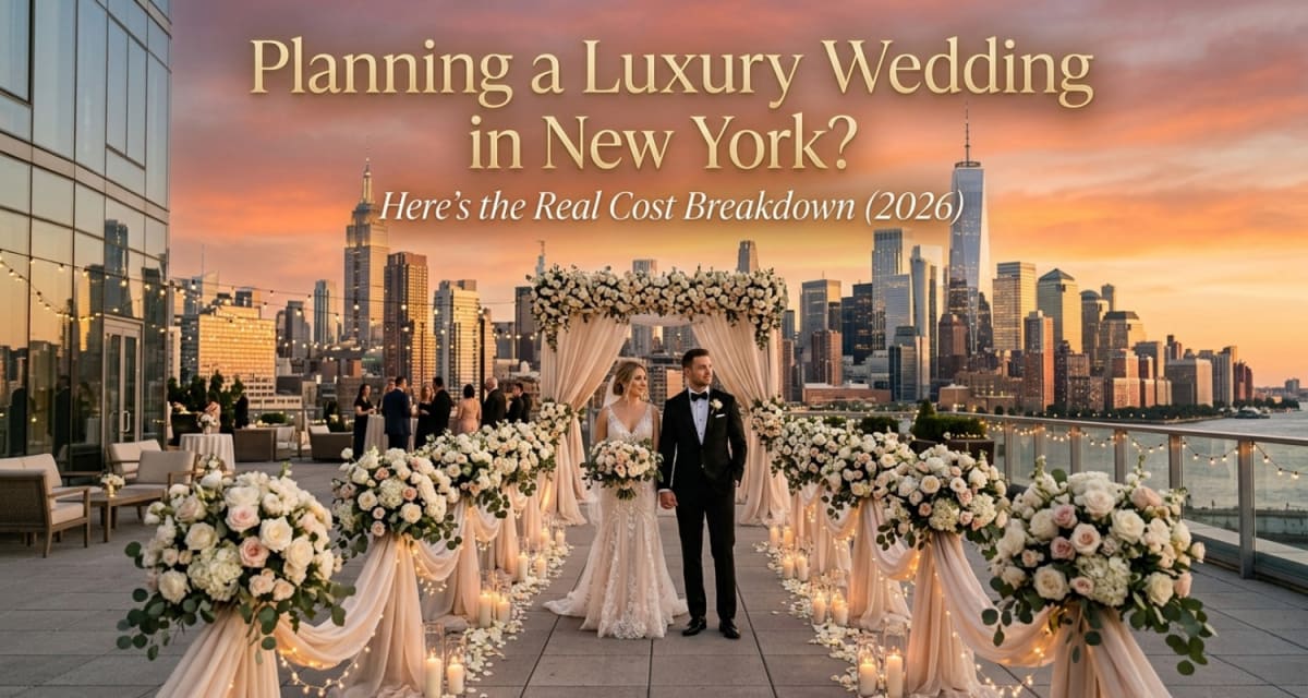 Planning a Luxury Wedding in New York? Here’s the Real Cost Breakdown (2026)