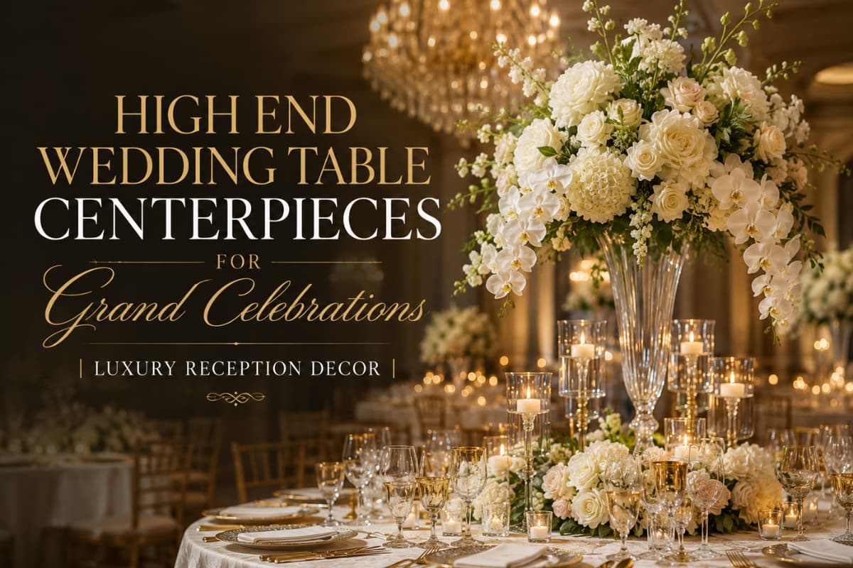 High-End Wedding Table Centerpieces for Grand Celebrations | Luxury Reception Decor