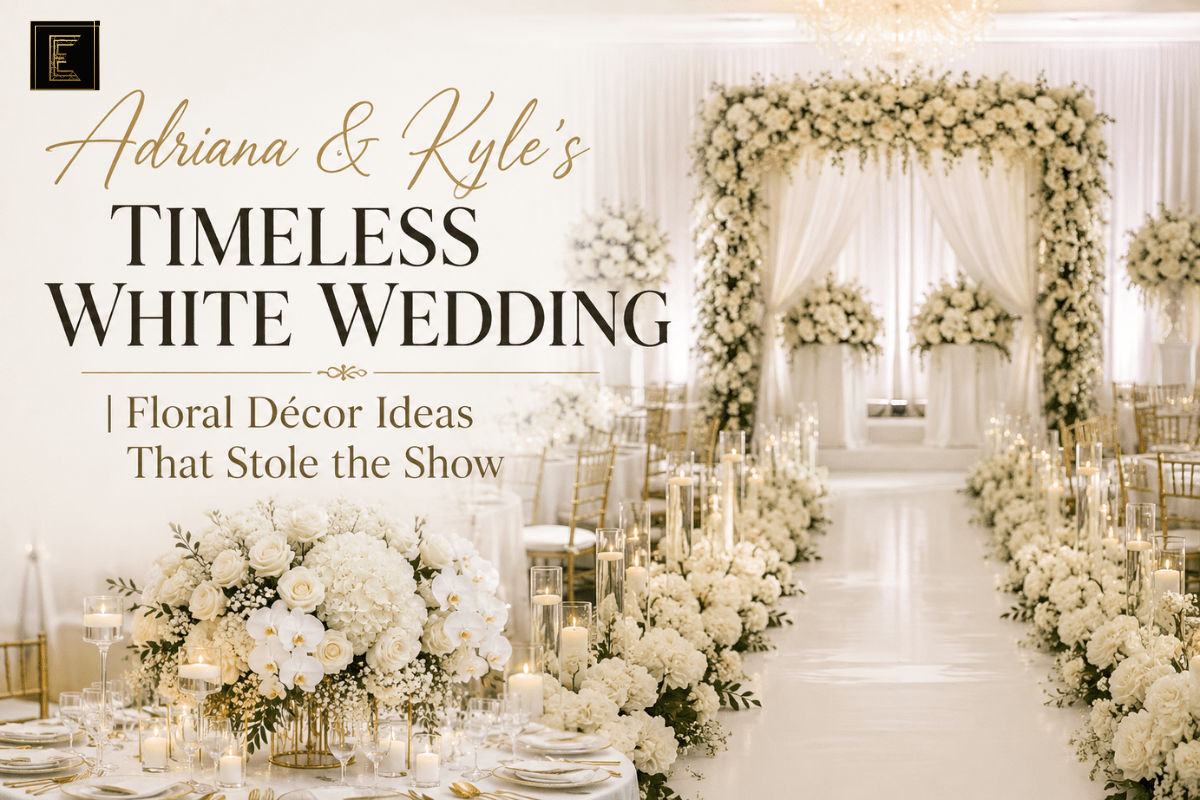 Adriana & Kyle's Timeless White Wedding | Floral Décor Ideas That Stole the Show