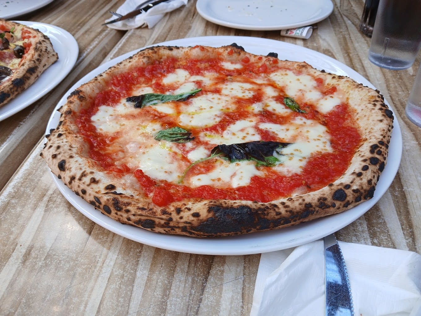 Neapolitan pizza at Via Tevere Pizzeria