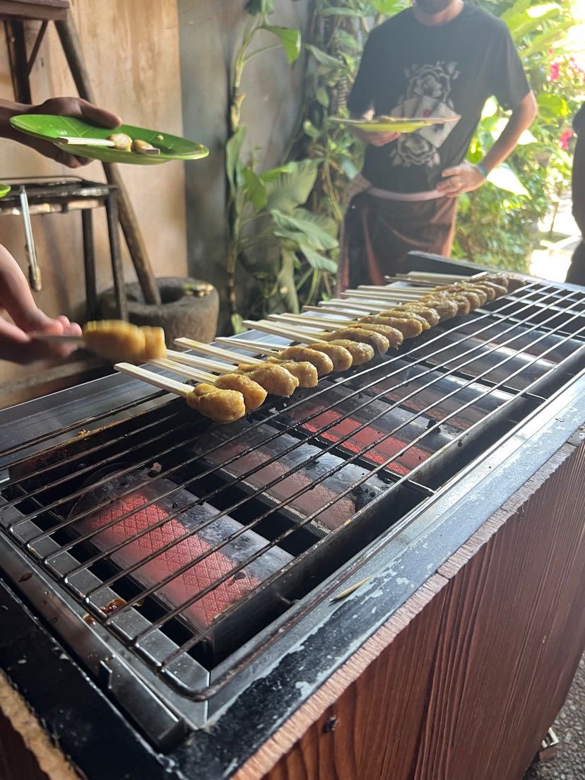 Balinese sate from my Balinese cooking class!