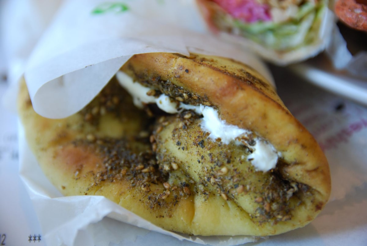 Folded Over Zaatar Manoushe