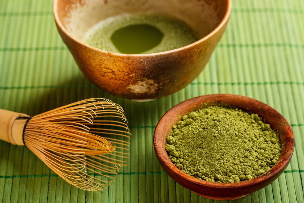 Matcha Tea Powder and Bowl