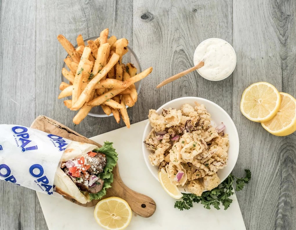 OPA of Greece gyros and calamari