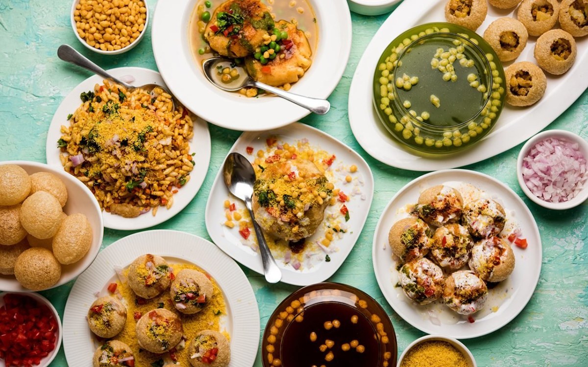 A variety of chaats