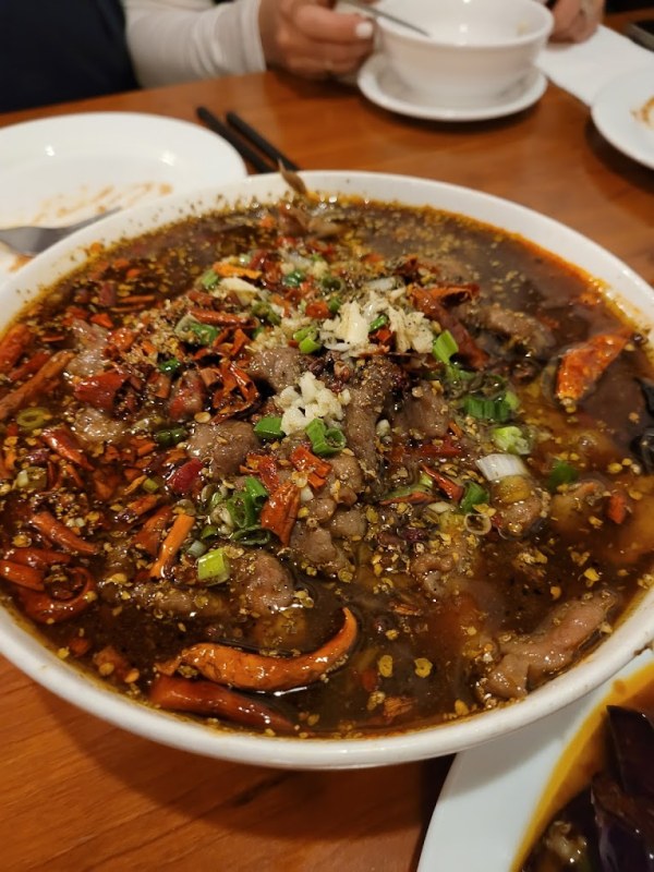 Sichuan boiled beef Cuisine AuntDai Montreal