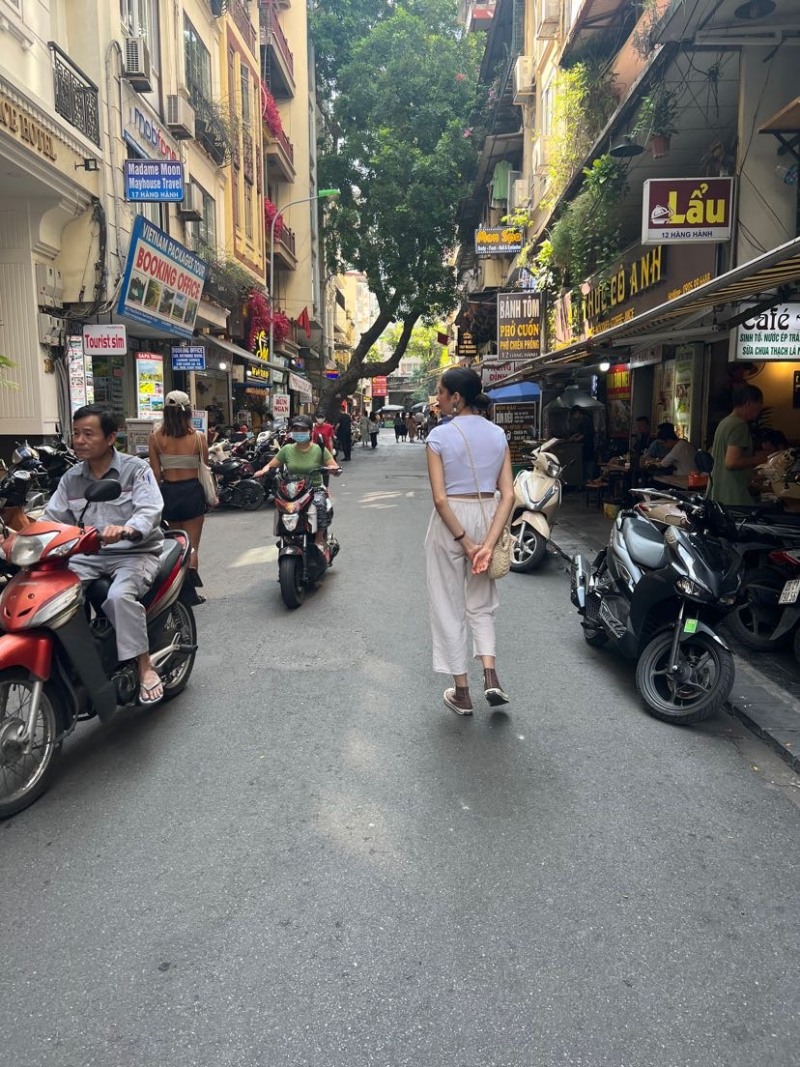 Deeva walking the beautiful streets of Hanoi, Vietnam!