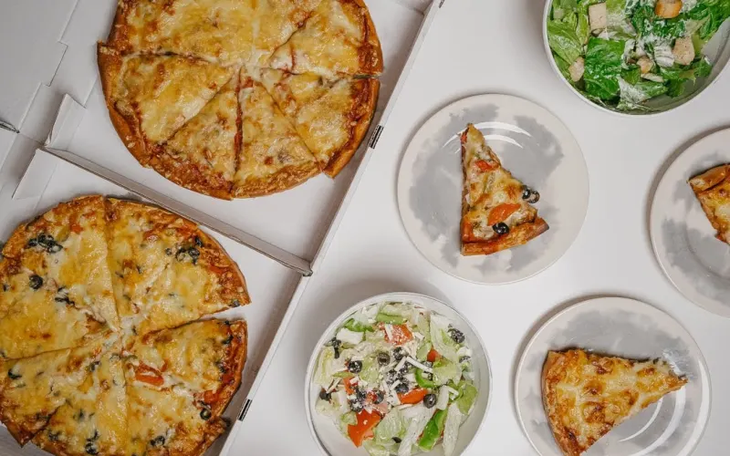 A Pizza Plus Pizzas and Salads