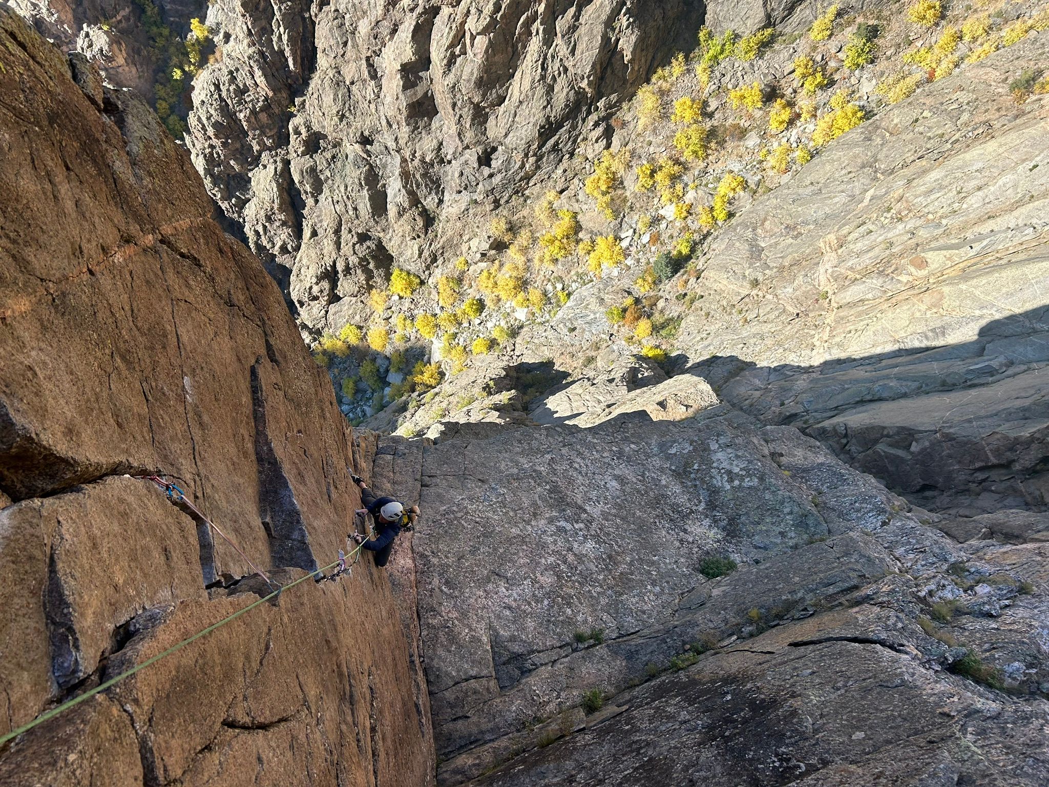 Climbing in the Black Canyon