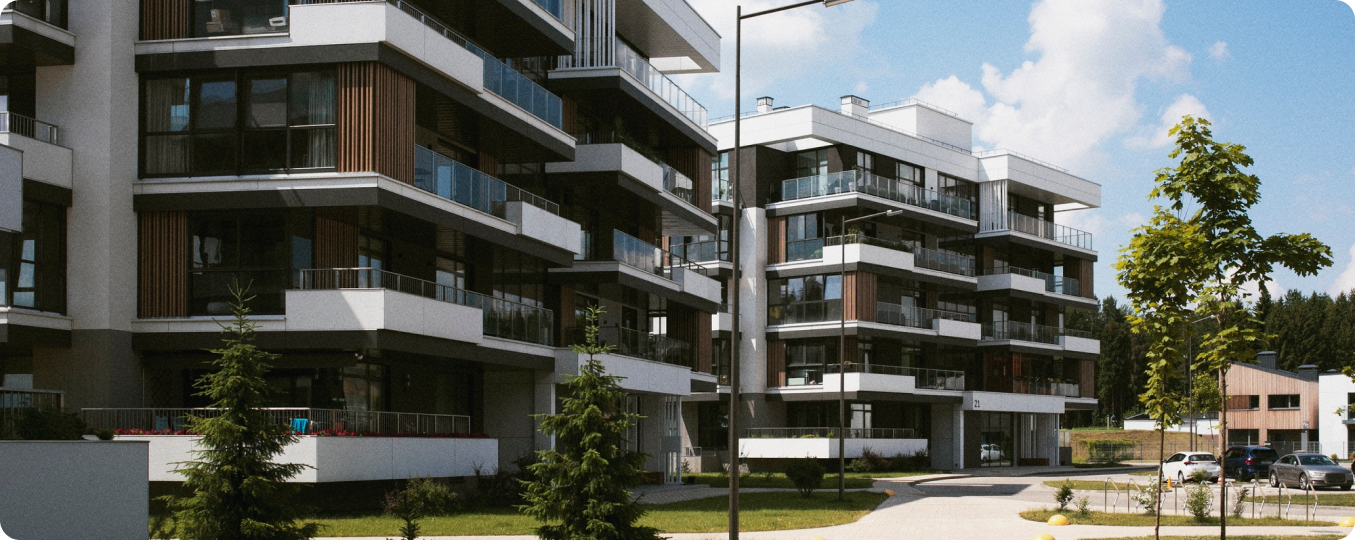 Modern office building - Contact us