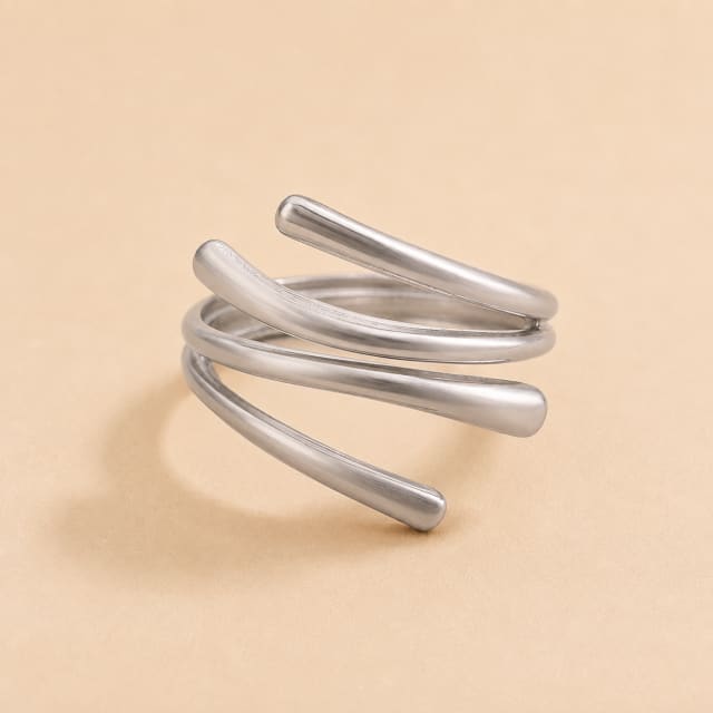Silver Coil Wrap Ring