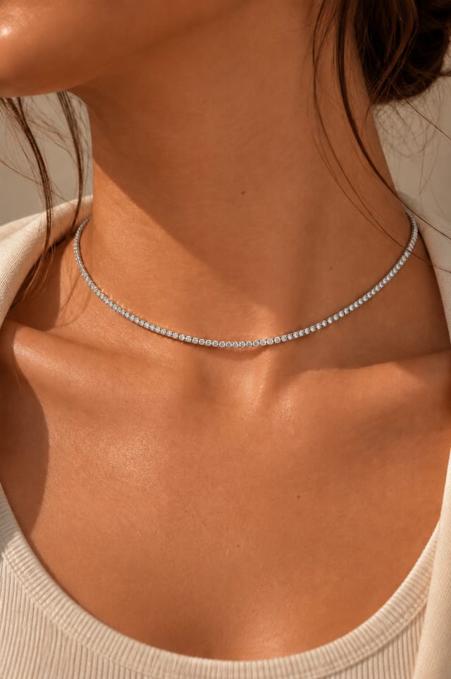 Silver Tennis Choker