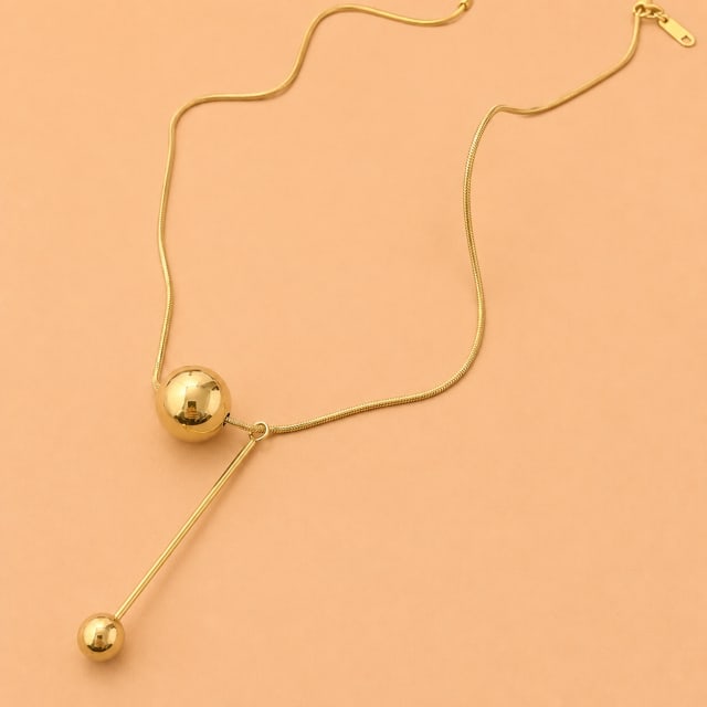 Golden Nova Bar Necklace