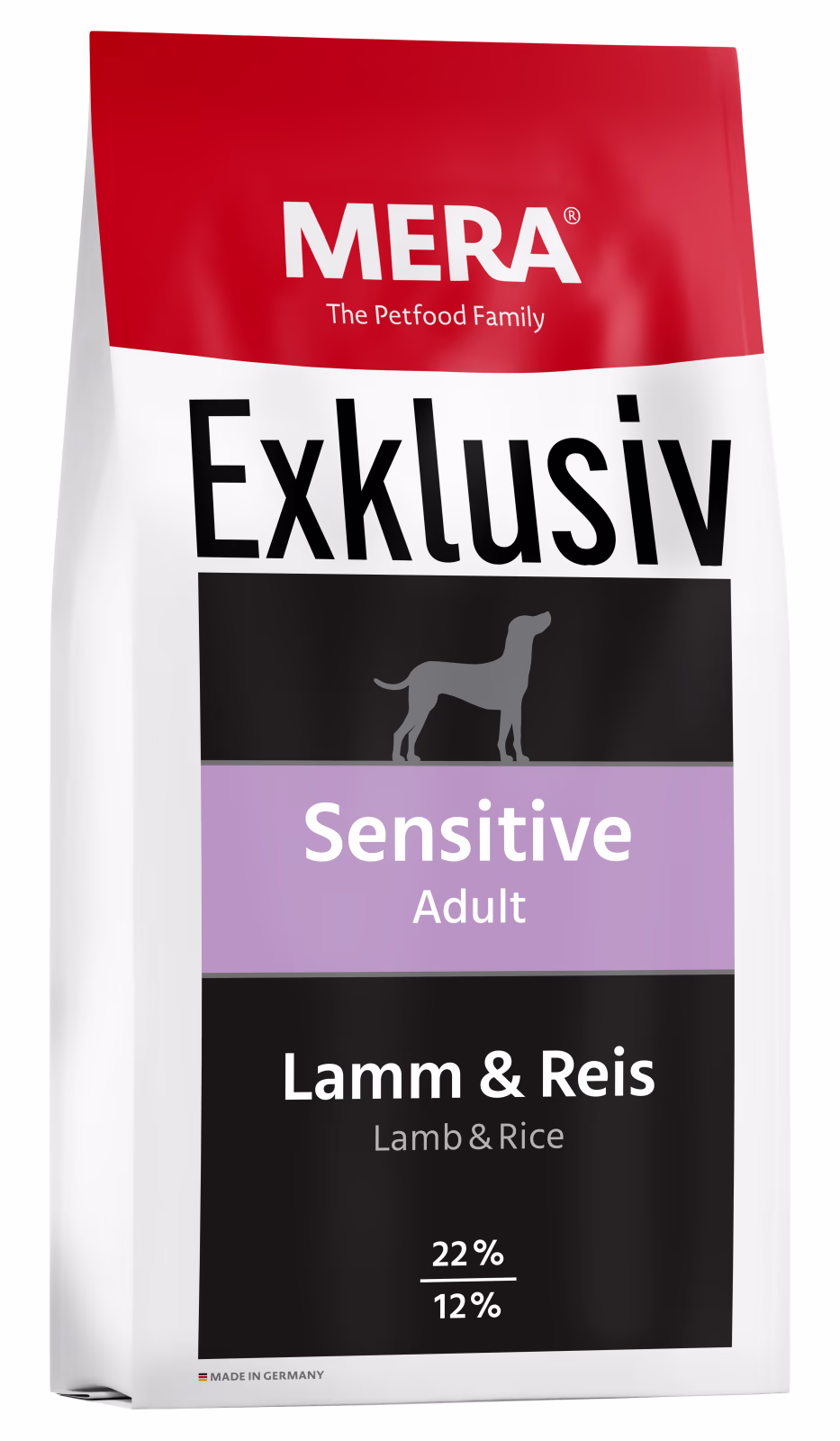 Mera Exklusiv Sensitive Adult Lam & Ris 15Kg
