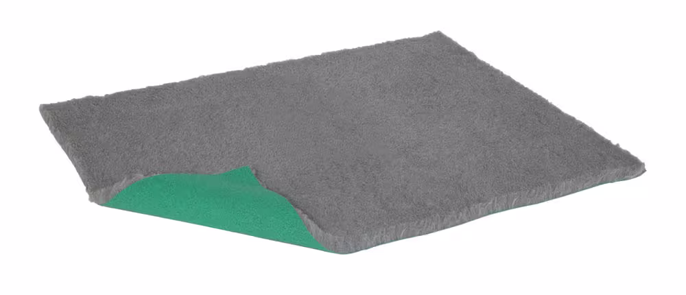 VetBed Original Lysegrå 100x75cm (Grønn bakside)