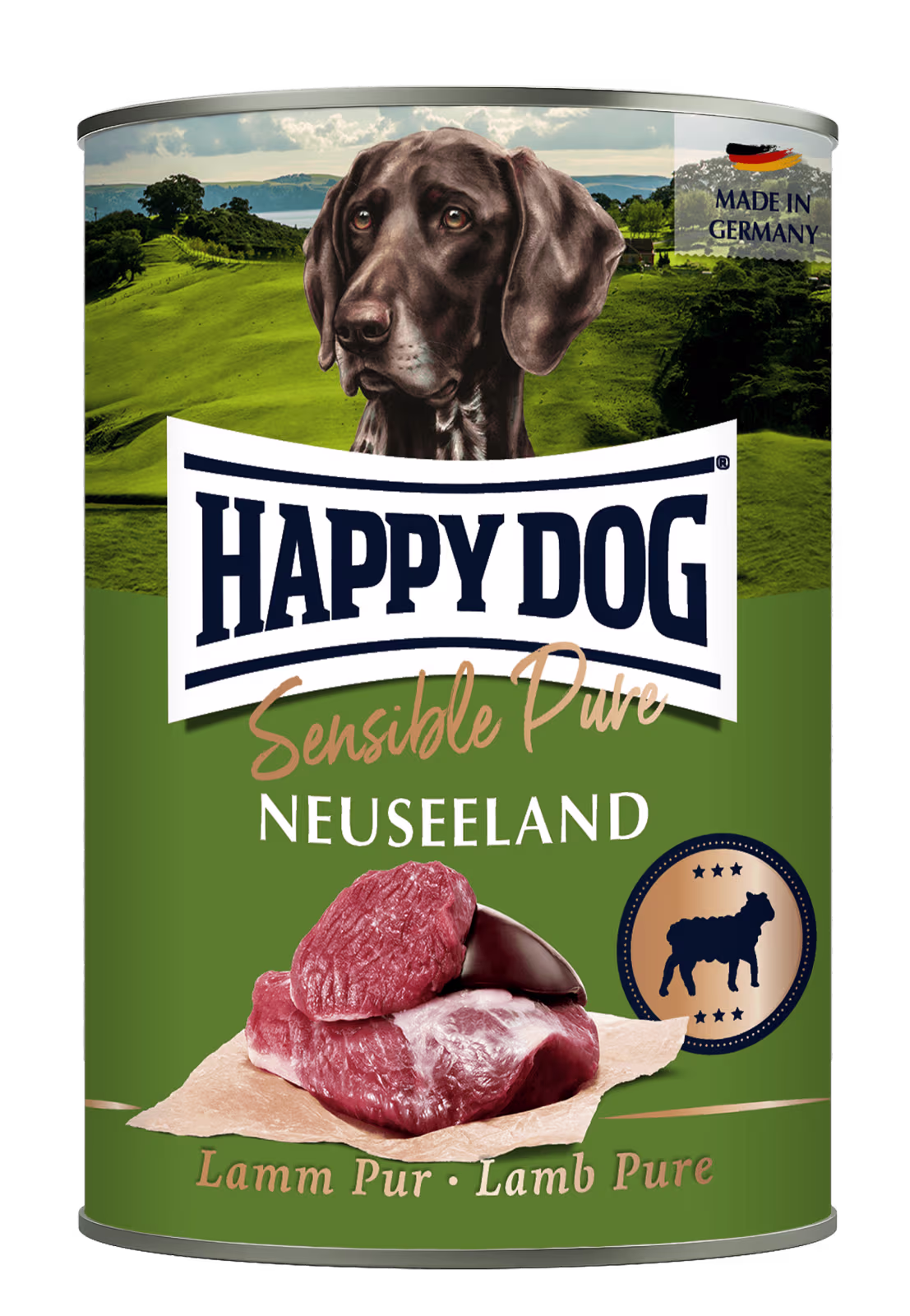 Happy Dog Boksemat Sensible Pure Neuseeland M/Lam 400g