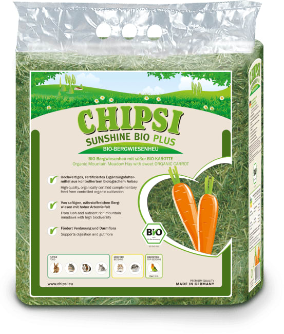 Chipsi Sunshine Bio Høy + Carrot 600g