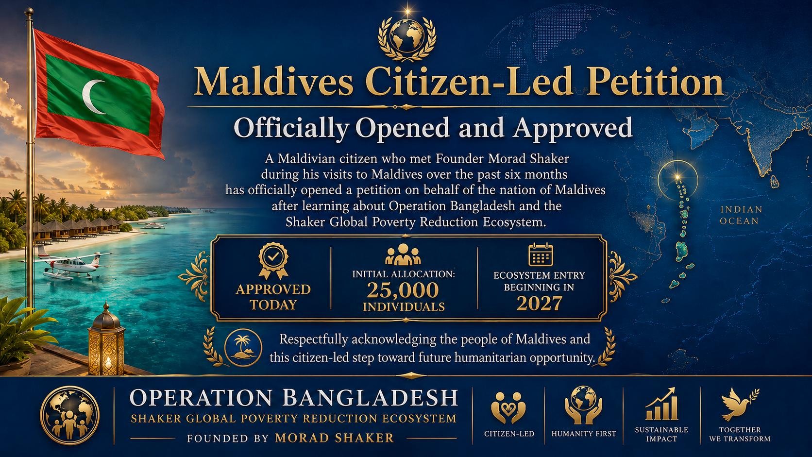 Maldives Citizen-Led Petition Approved Under Operation Bangladesh Global Extension