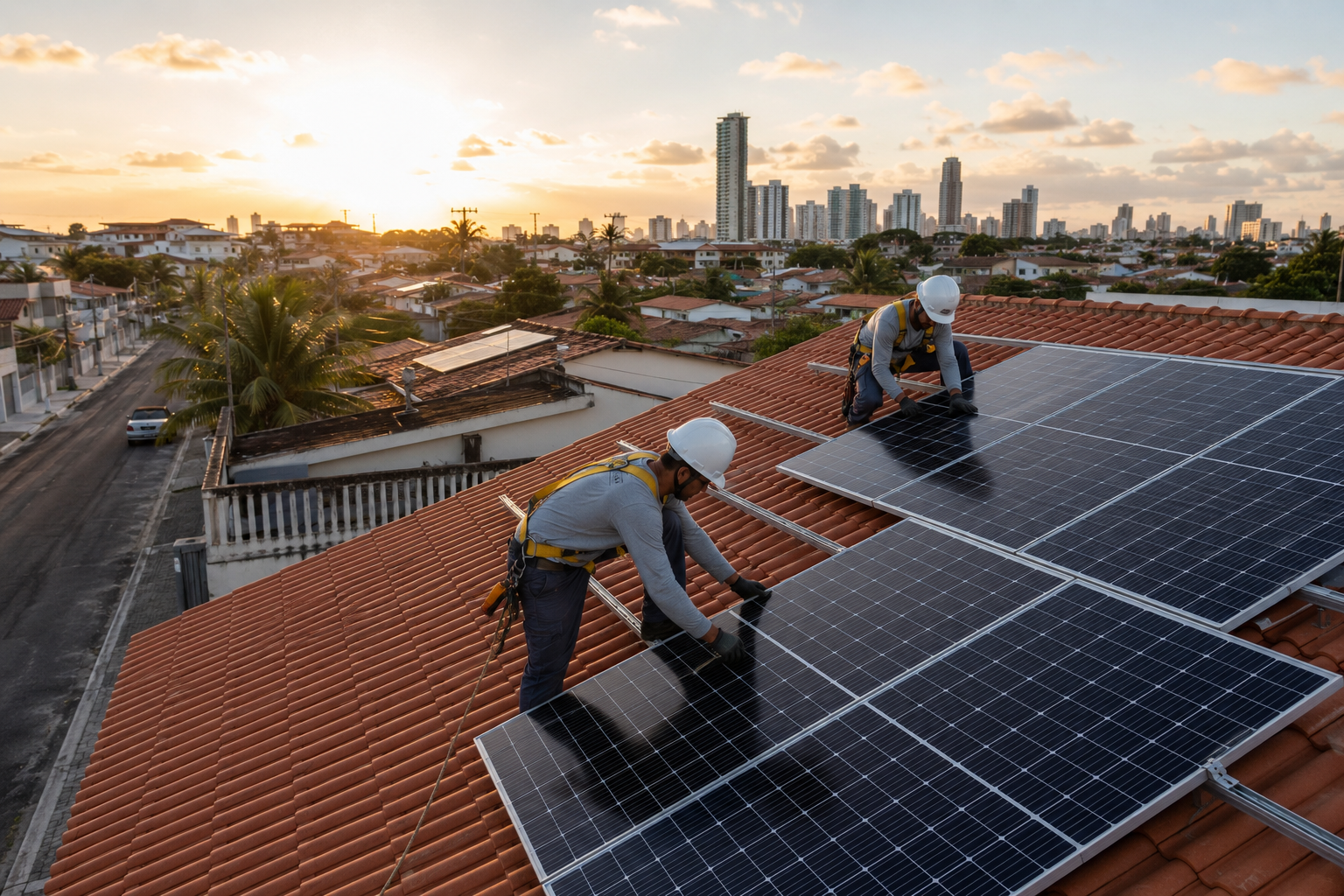 Instalação de energia solar residencial em Caruaru