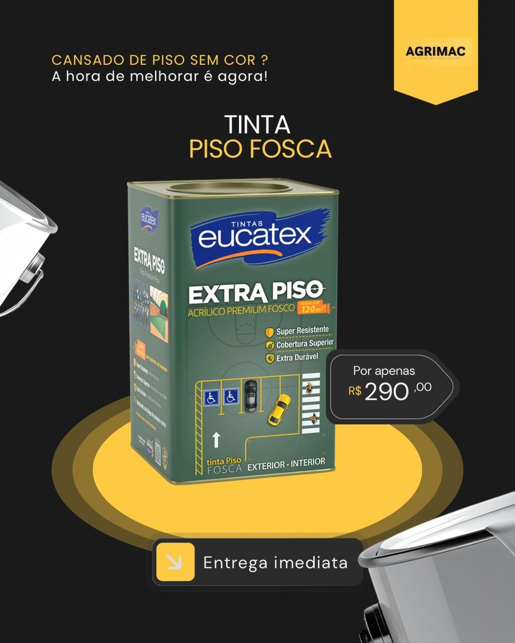 Tinta Eucatex  extra piso 18 lts