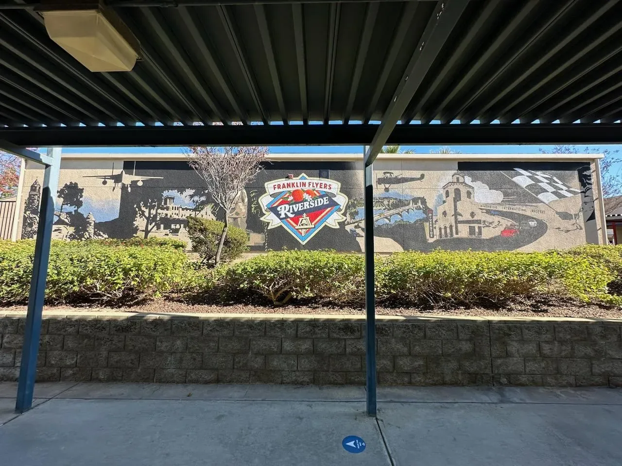 Franklin Flyers Riverside Community Heritage Mural in Huntington Beach, CA