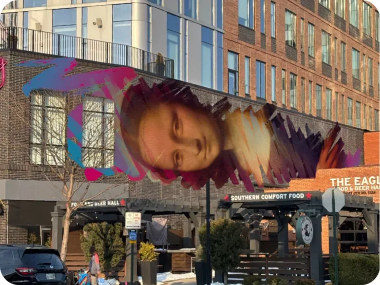 She Moves with Color Mural in Columbus, OH