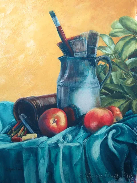 Artist's Studio Still Life with Apples Mural in Springfield, MO