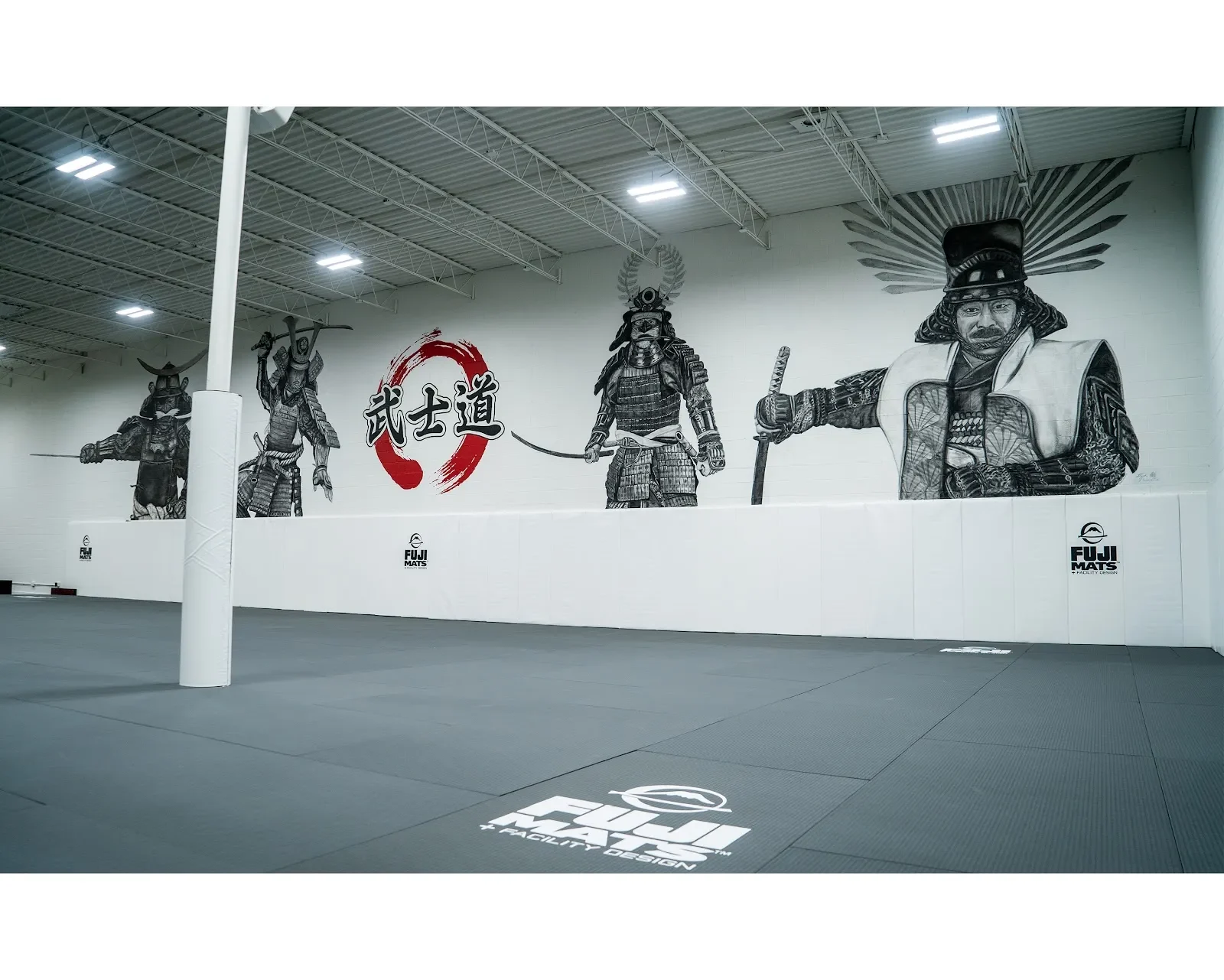 Samurai Warriors in Monochrome Motion Mural in Garland, TX