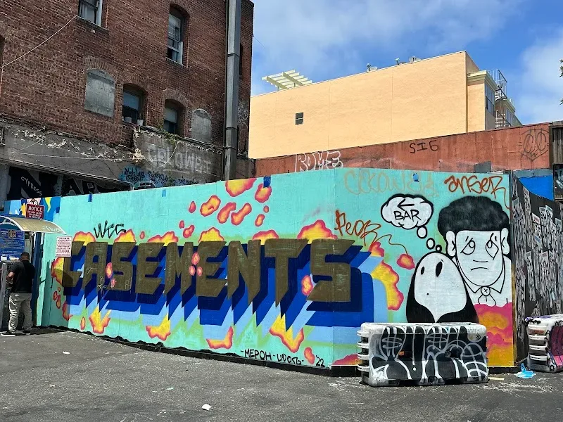 Explosive Letters with Frustrated Character Mural in San Francisco, CA