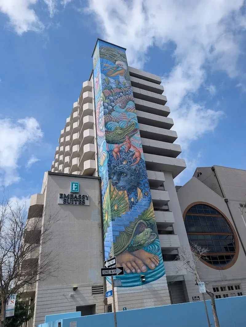 Cultural Totem mural in New Orleans, LA