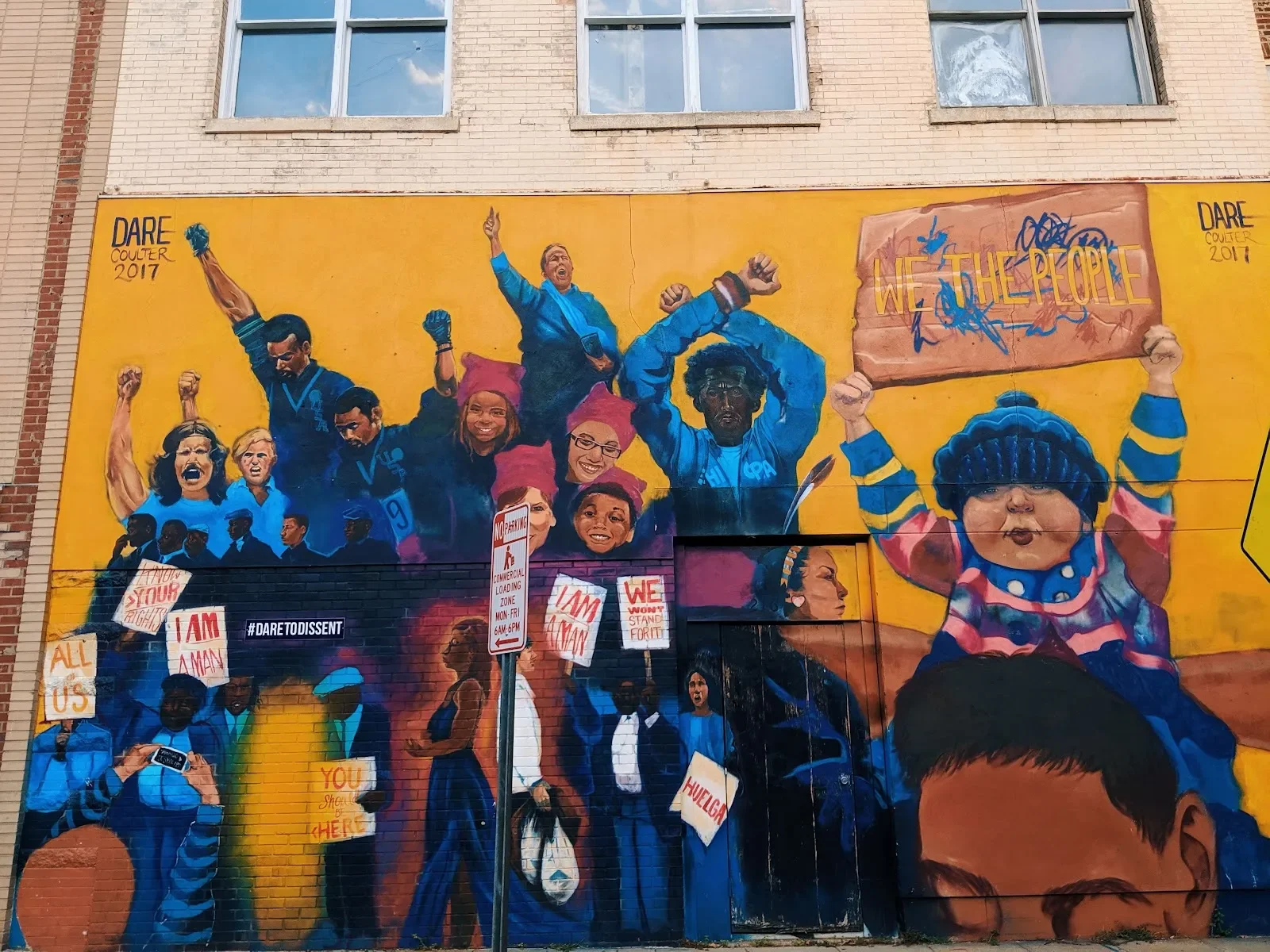Dare Coulter #DareToDissent mural for ACLU of North Carolina Mural in Cary, NC