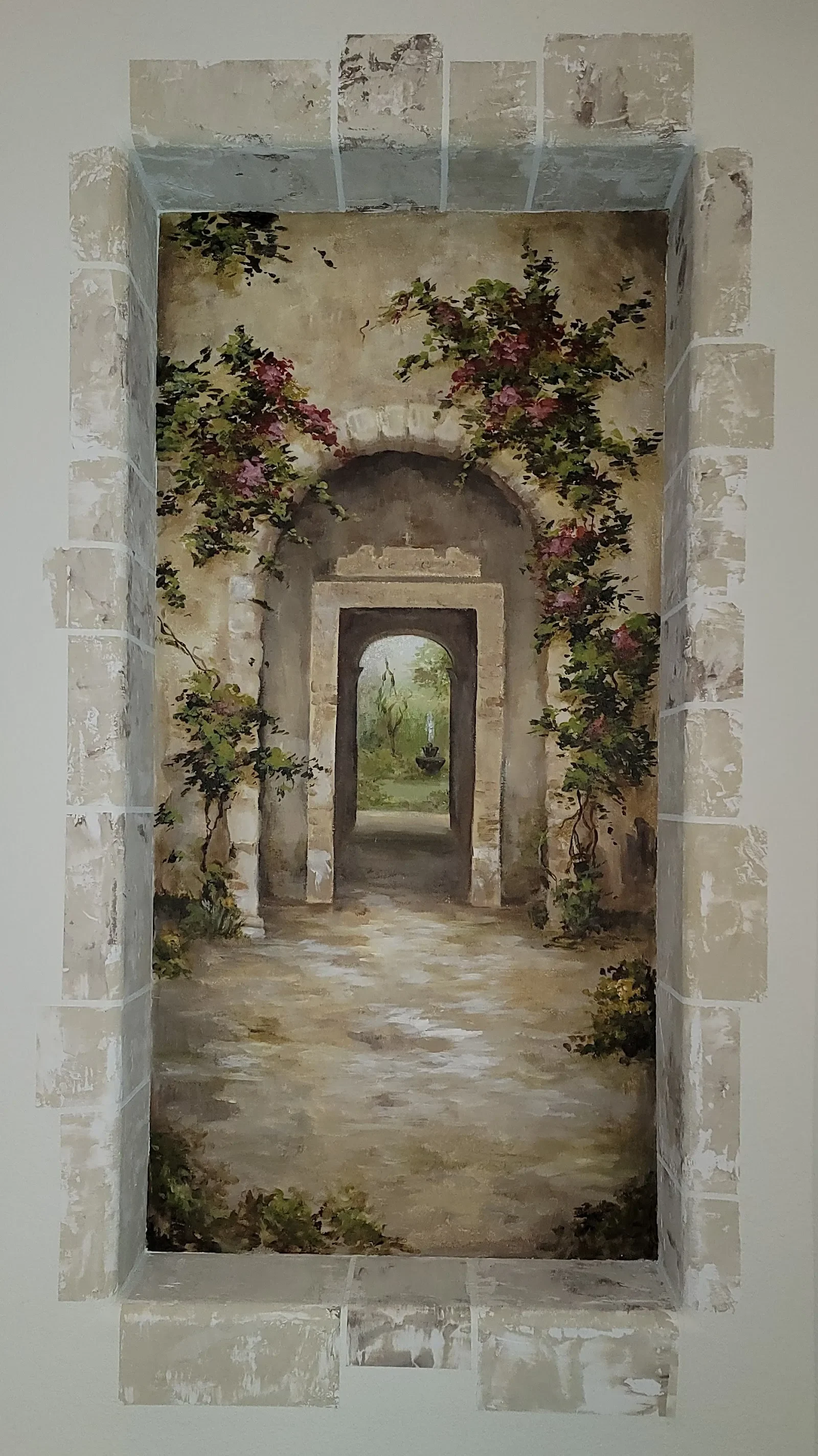 Corridors of Climbing Roses Mural in Springfield, MO