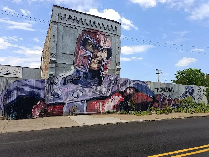 Magneto Mural in Pittsburgh, PA