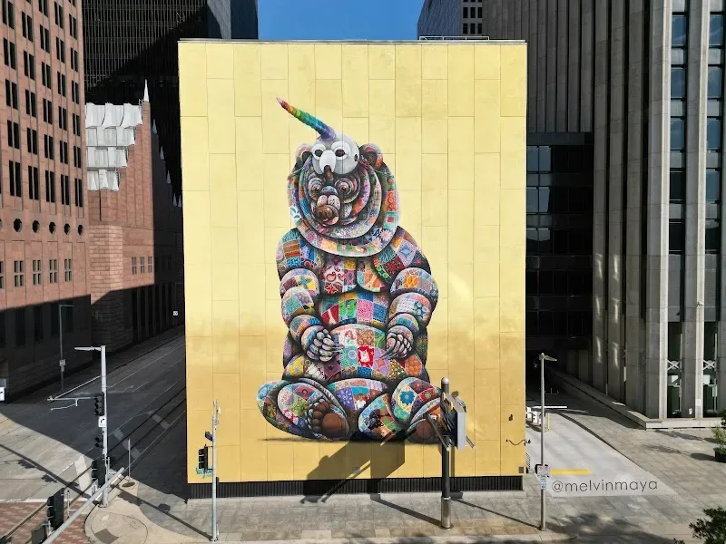 We All Wear the Mask Art Mural in Houston, TX