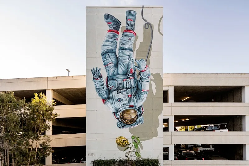 "Dimensional recipe" murals by NEVERCREW (2017) in Inglewood, CA