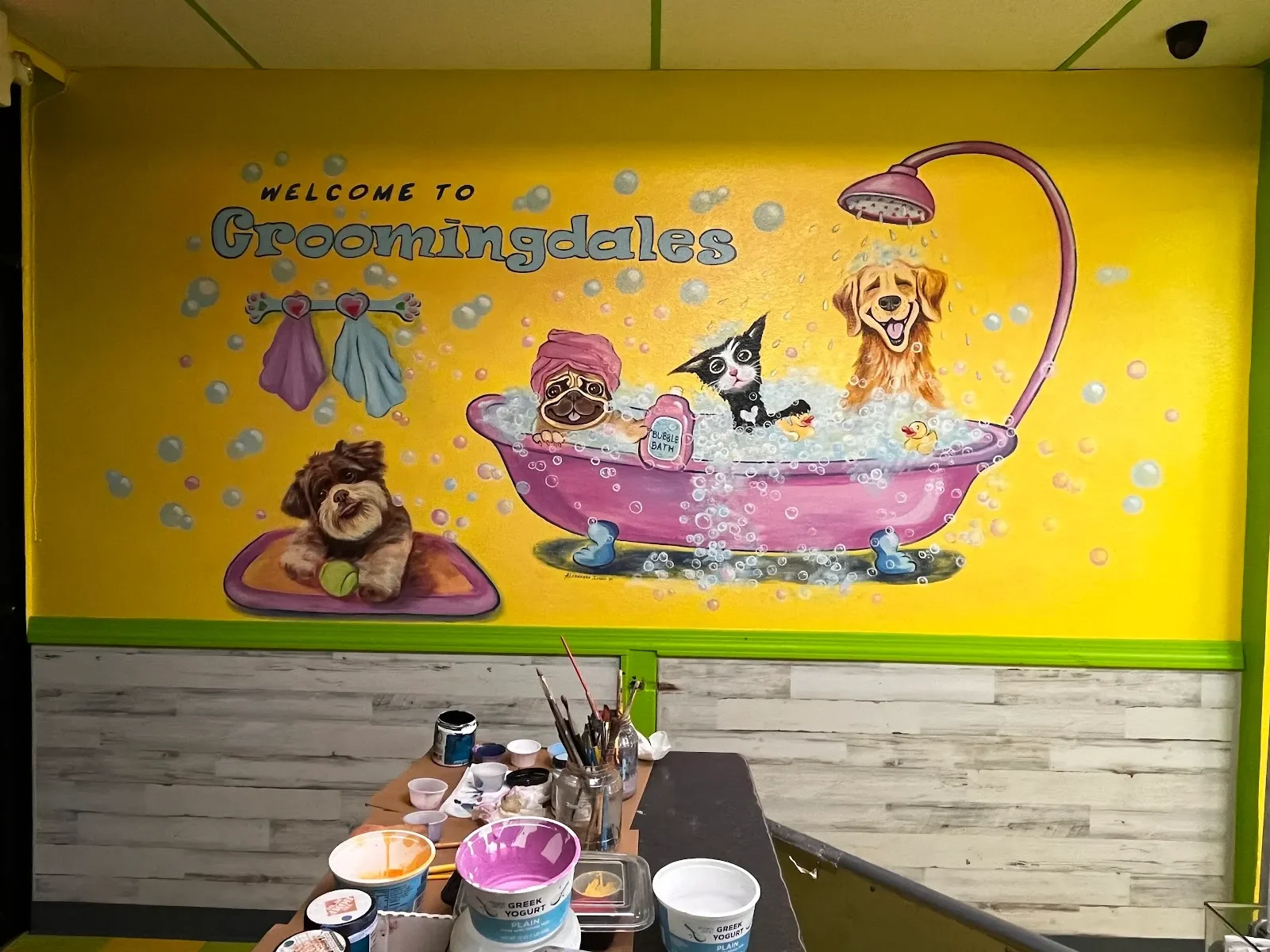 Welcome to Groomingdales Pet Spa Mural in Henderson, NV