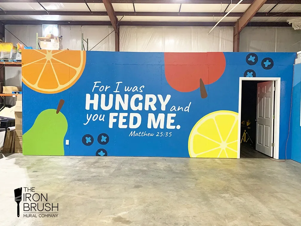 For I Was Hungry and You Fed Me Mural in Murfreesboro, TN
