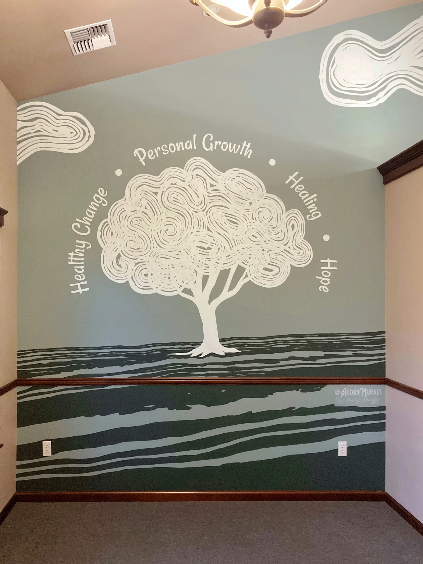 Tree of Healing and Personal Growth Mural in Renton, WA