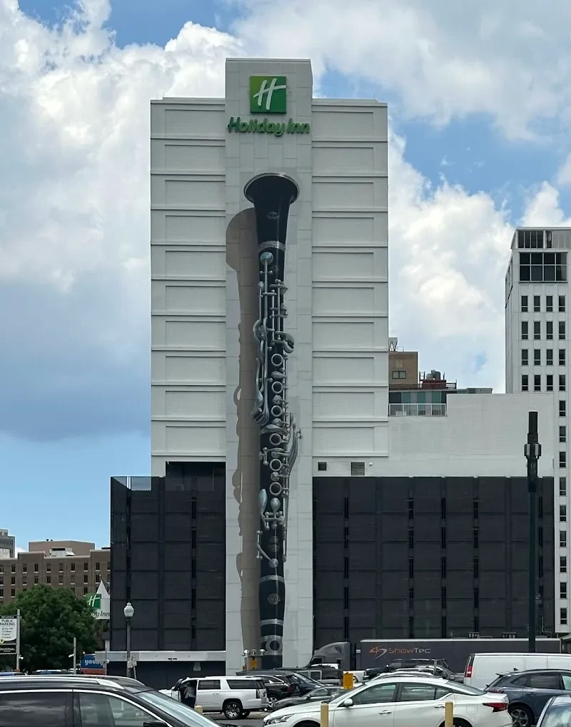 The Clarinet Mural in New Orleans, LA