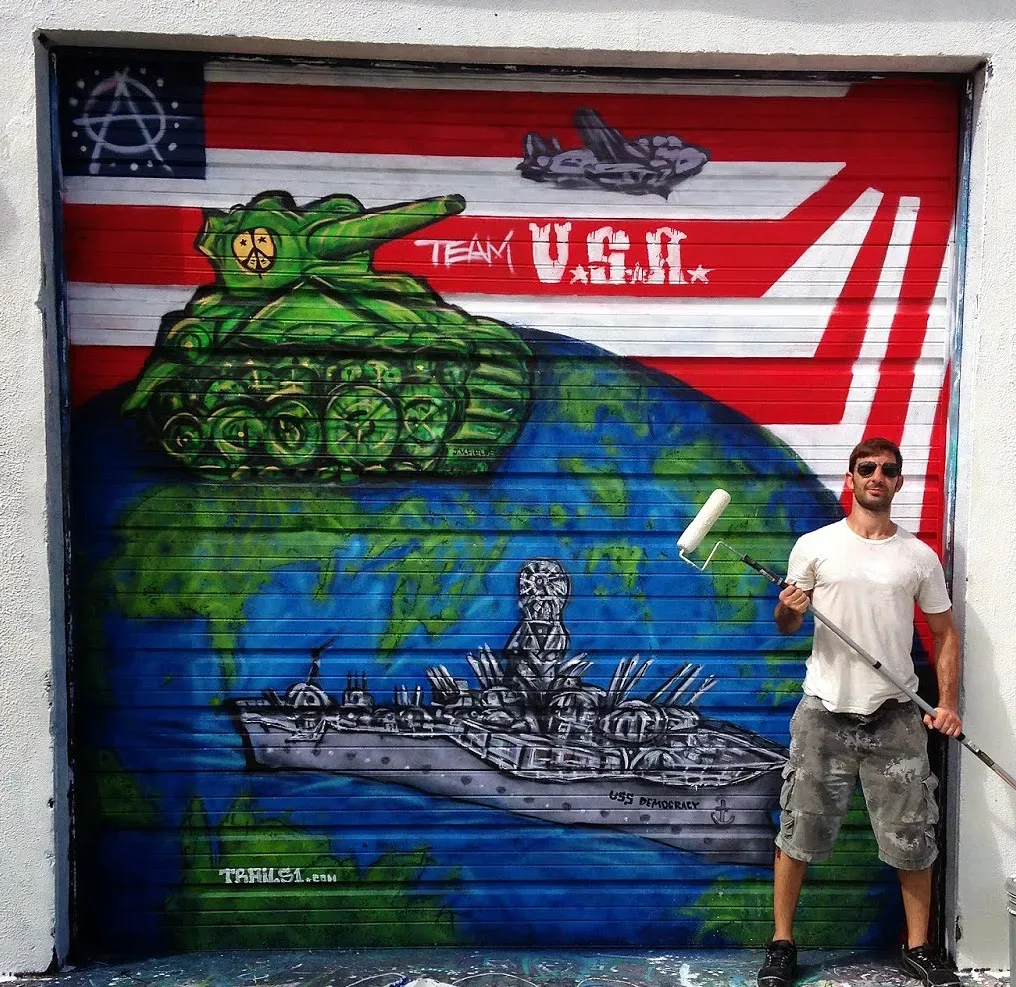 Team USA Military Might and Peace Mural in Coral Springs, FL
