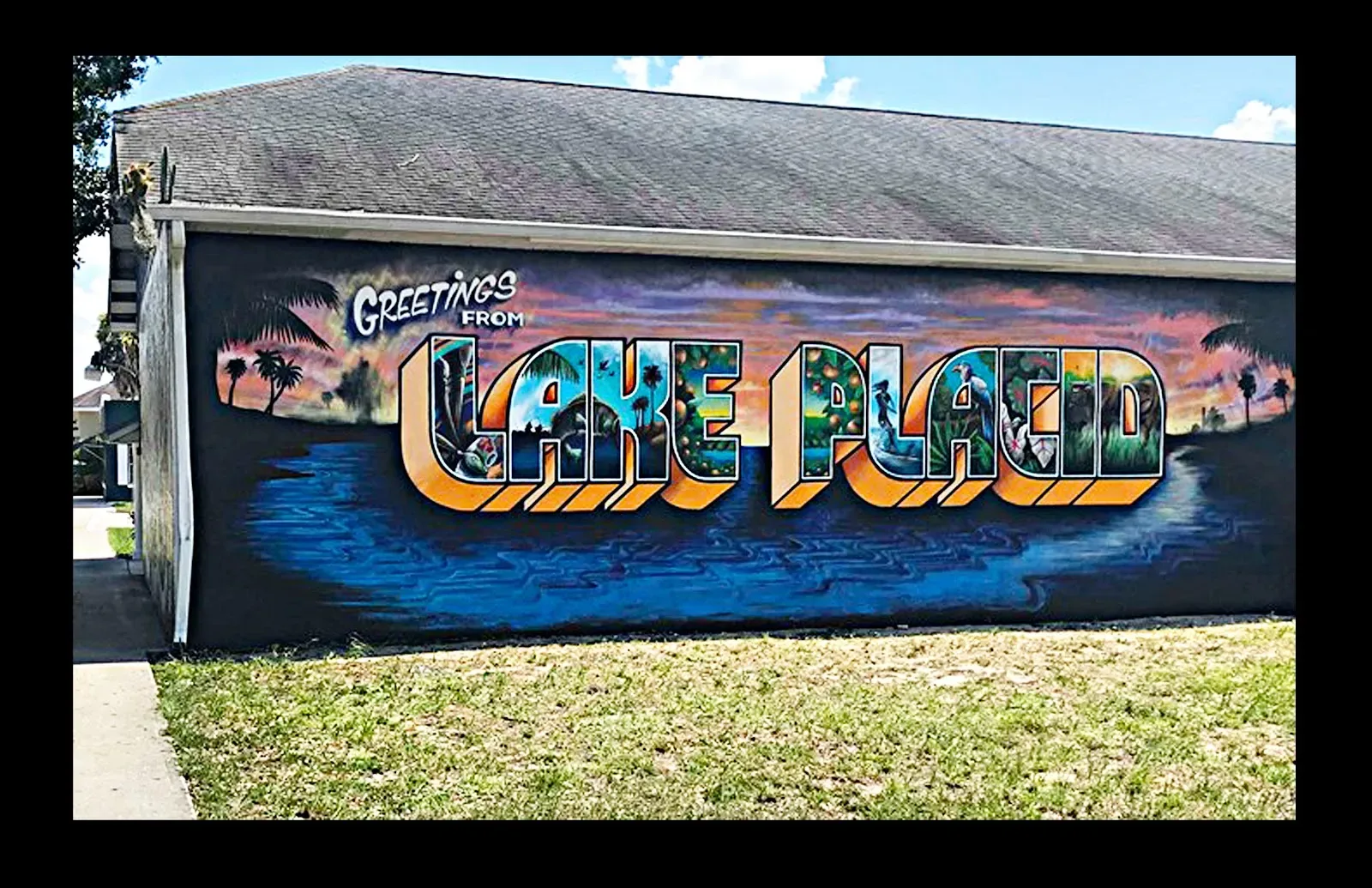 Greetings from Lake Land Paradise Mural in Orlando, FL