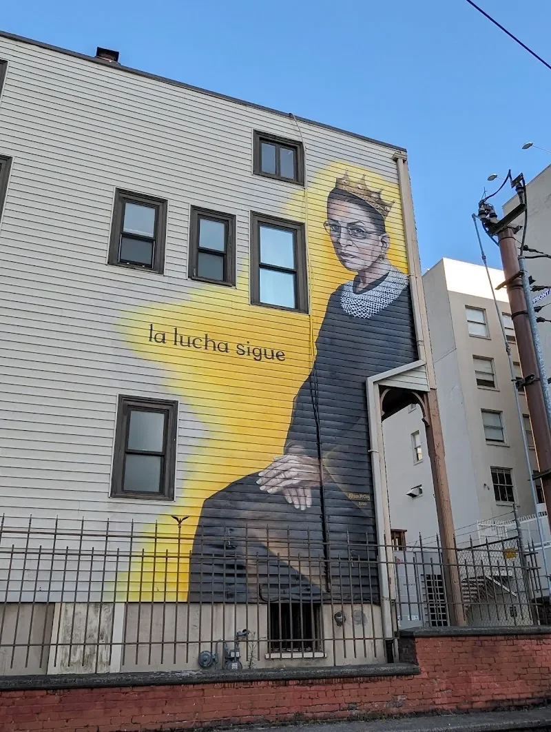 RBG mural by Allison McClay in Portland, OR