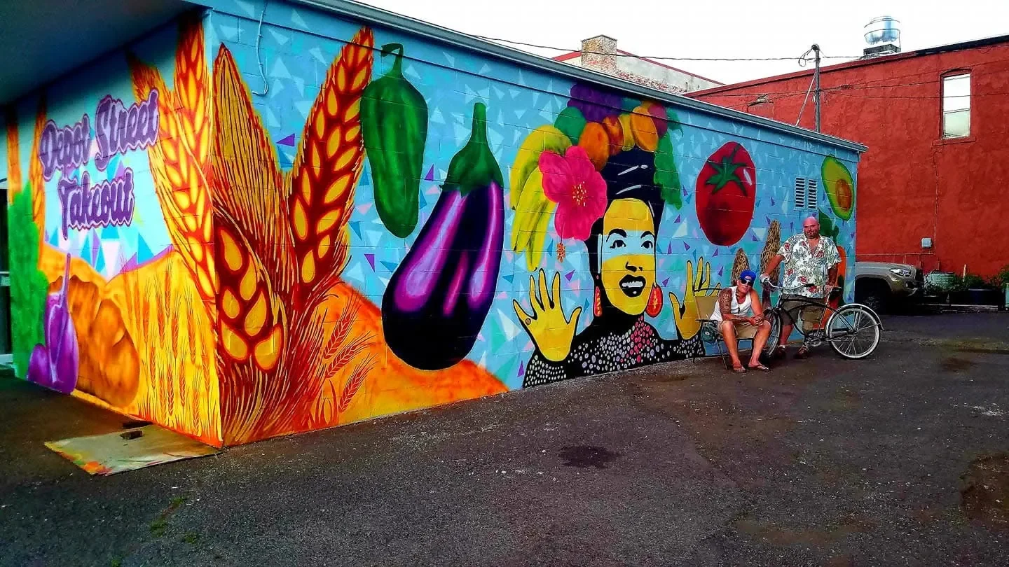 Vibrant Harvest of Colorful Produce Mural in Cape Coral, FL