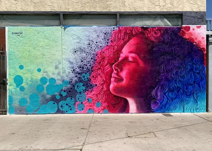 Mural artwork by a professional muralist