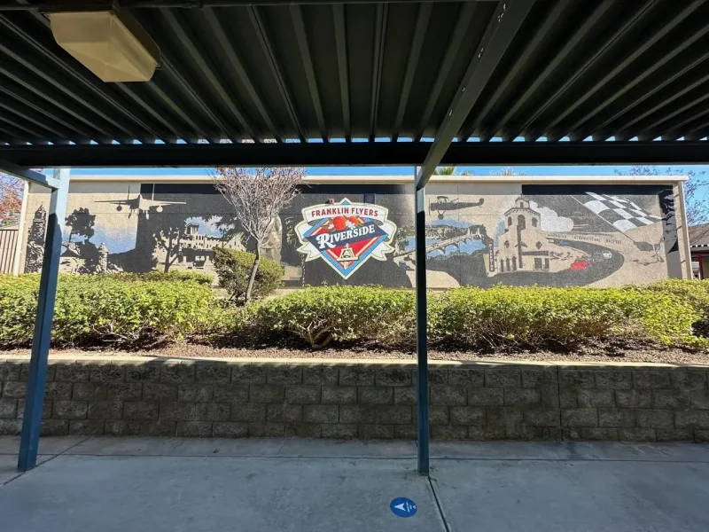 Franklin Flyers Riverside Community Heritage Mural in Huntington Beach, CA