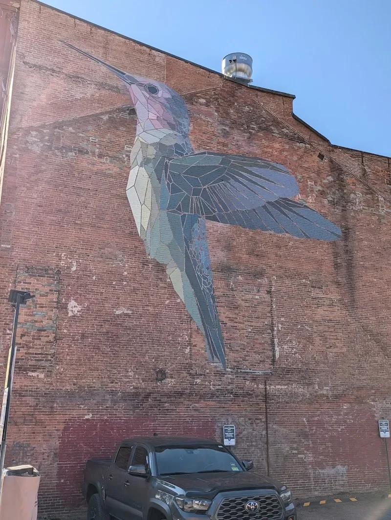 Stained Glass Hummingbird Mural in Burlington, VT - photo 4