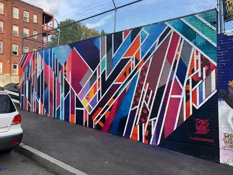 “Sweet Dreams” mural by James Chase in Worcester, MA in Worcester