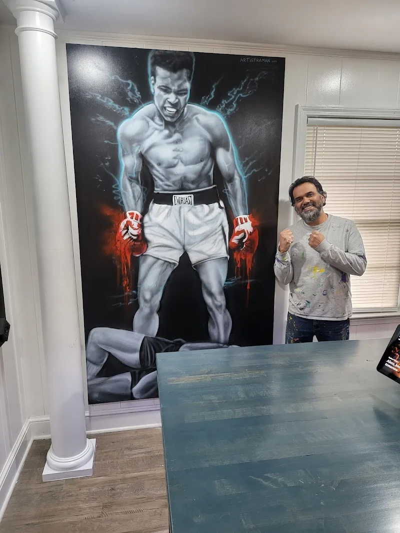 The art of Raman Bhardwaj mural work 3 in Greensboro