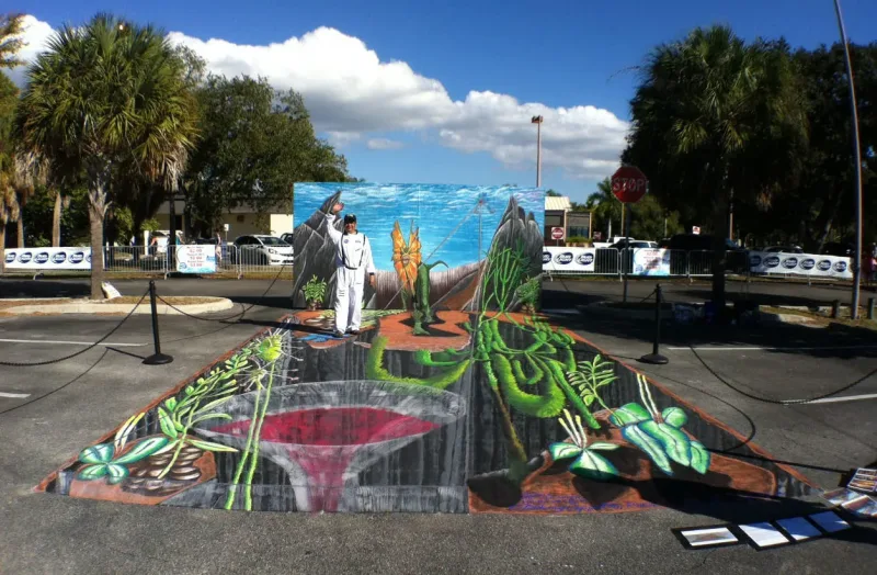 Art For After Hours 3D 4D Chalk Street Art: Murals, Installations Worldwide mural work 2 in Woodbridge
